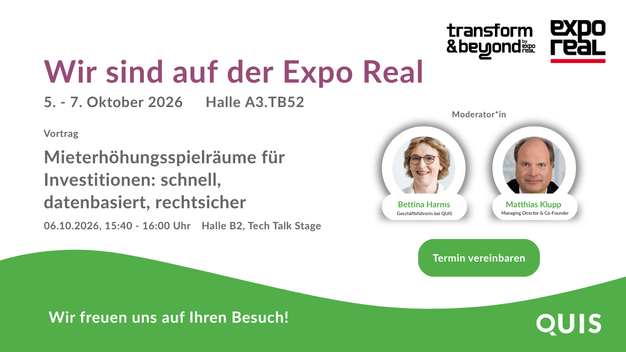 Vortrag zu Mieterhöhungsspielräumen mit Bettina Harms und Matthias Klupp