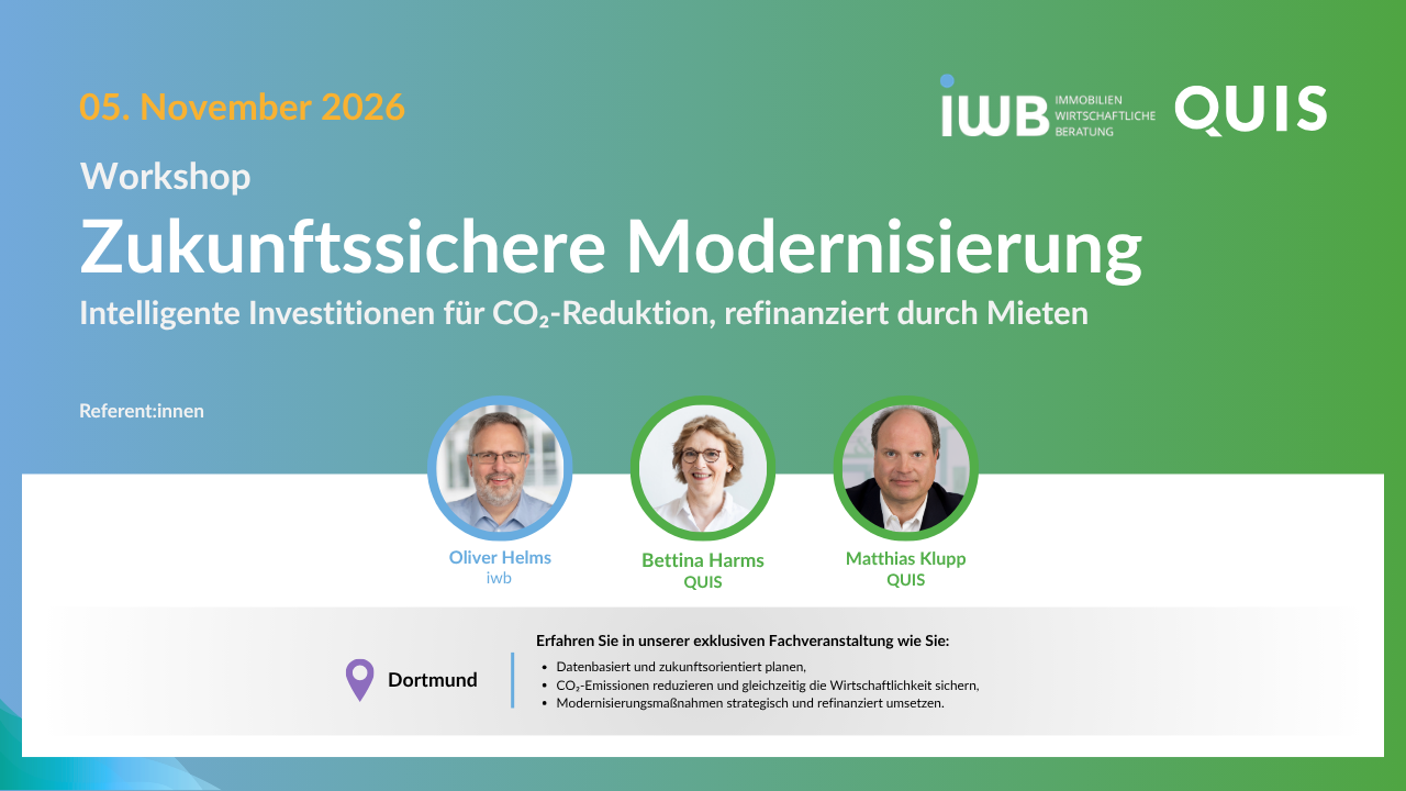 Zukunftssichere Modernisierung in Dortmund, CO2-Reduktion refinanziert über Mieten